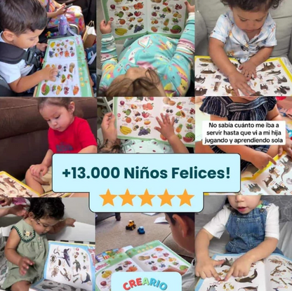 Libro Interactivo Bilingüe Kids™ - Aprendizaje con Audio en Español e Inglés 📖🔊
