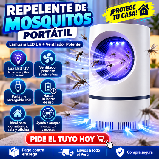 🦟⚡ Trampa UV Antimosquitos | ¡Menos Picaduras, Más Tranquilidad! 🌙