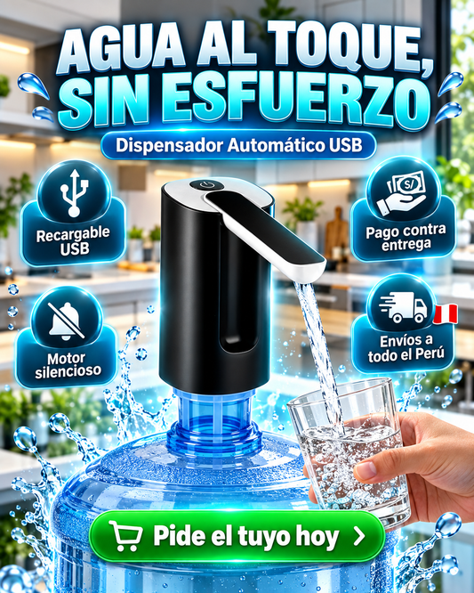 💧 Dispensador Automático de Agua USB | Agua al Toque, Sin Cargar Botellones