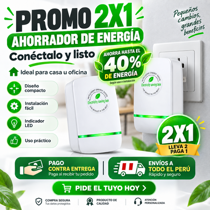 😱PROMO 2X1 en Ahorrador de energía + ENVÍO GRATIS!🔥