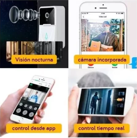 🏠📱Timbre Inalámbrico Inteligente con Cámara HD ✨