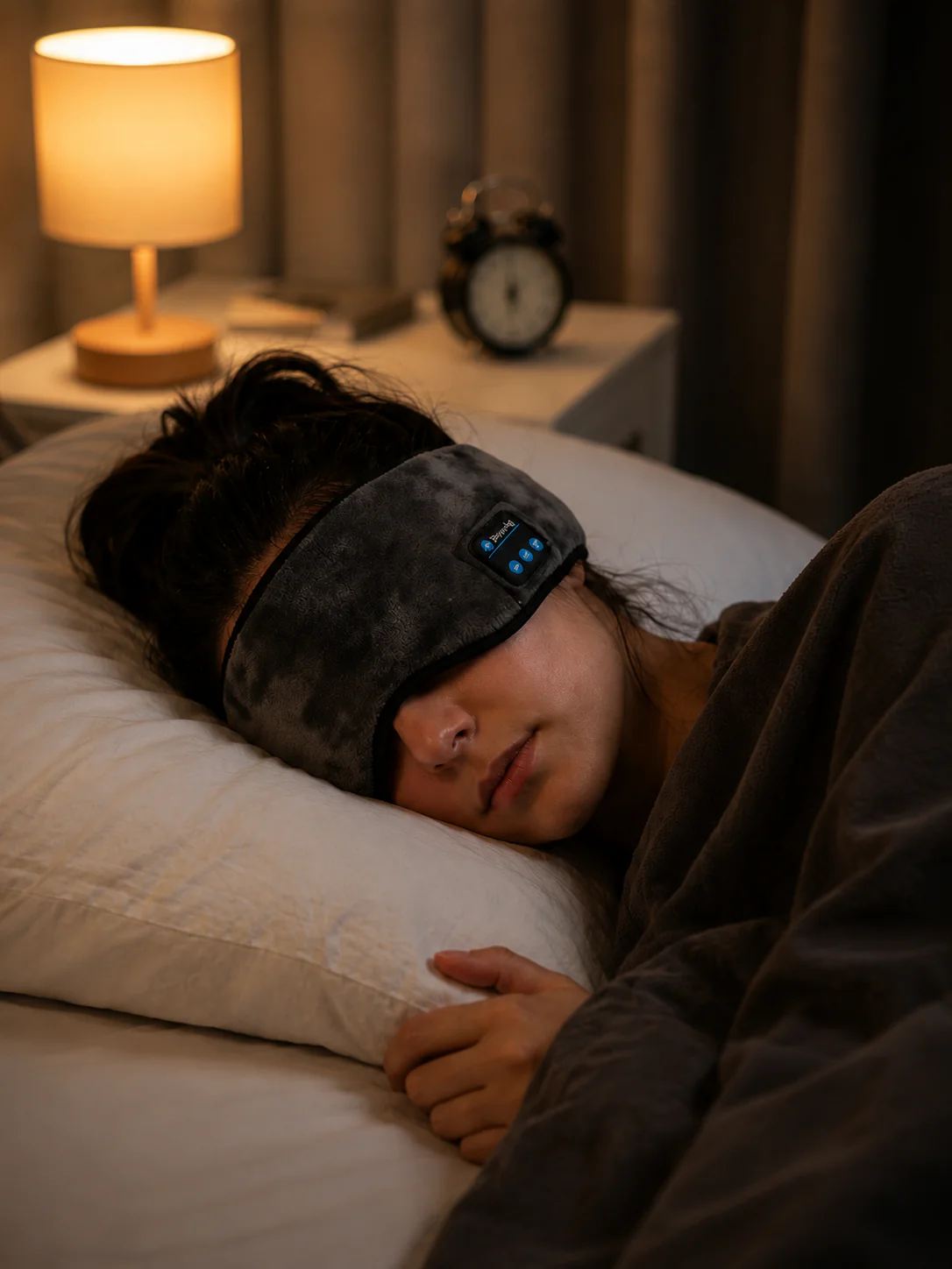 😴 Máscara de Sueño Bluetooth con Parlantes Ultrafinos | Descansa sin Audífonos