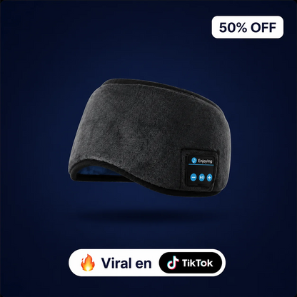 😴 Máscara de Sueño Bluetooth con Parlantes Ultrafinos | Descansa sin Audífonos